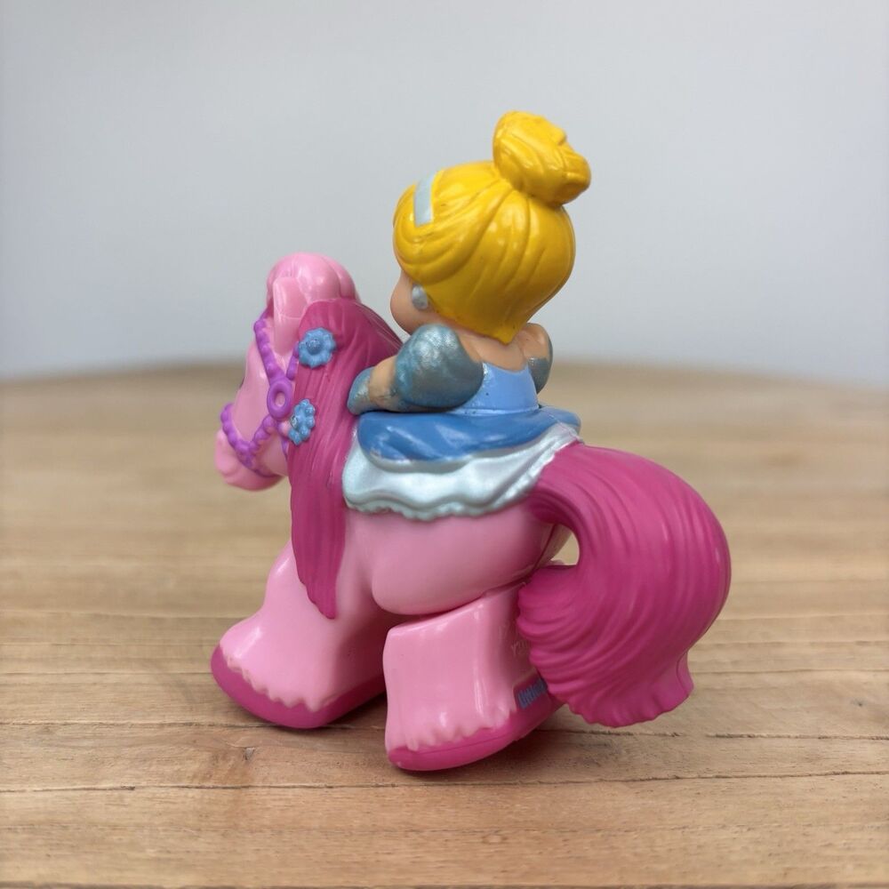 Little People Klip Klop Disney Princess Cinderella Horse Pink RARE Fisher Price - Picture 4 of 14